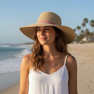 Midwest Gloves & Gear Wide Brim Sun Hat Garden Straw One Size Chin Strap